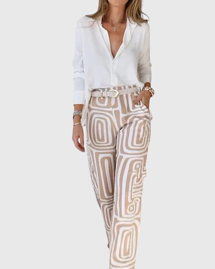 Ellington | Stylish Pants + Free Blouse & Belt