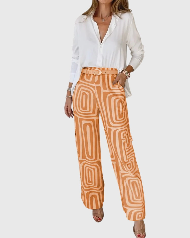 Ellington | Stylish Pants + Free Blouse & Belt