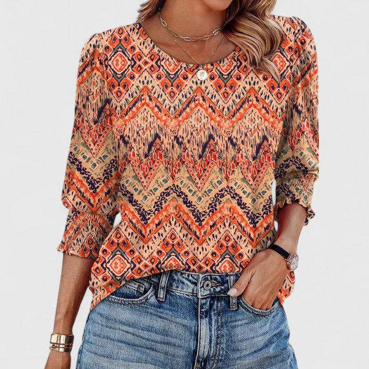 Ellington | Elegant Smocked Top