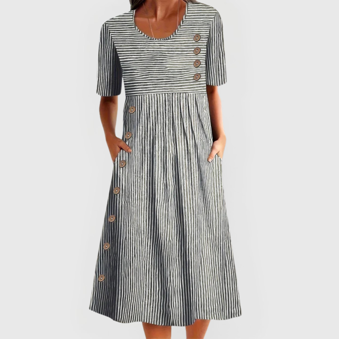 Ellington | Striped Midi Dress