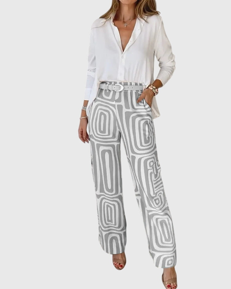 Ellington | Stylish Pants + Free Blouse & Belt