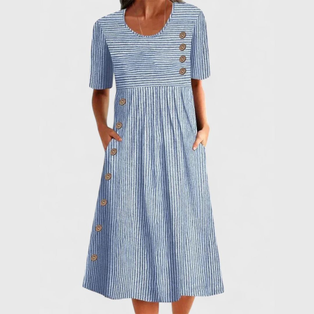 Ellington | Striped Midi Dress