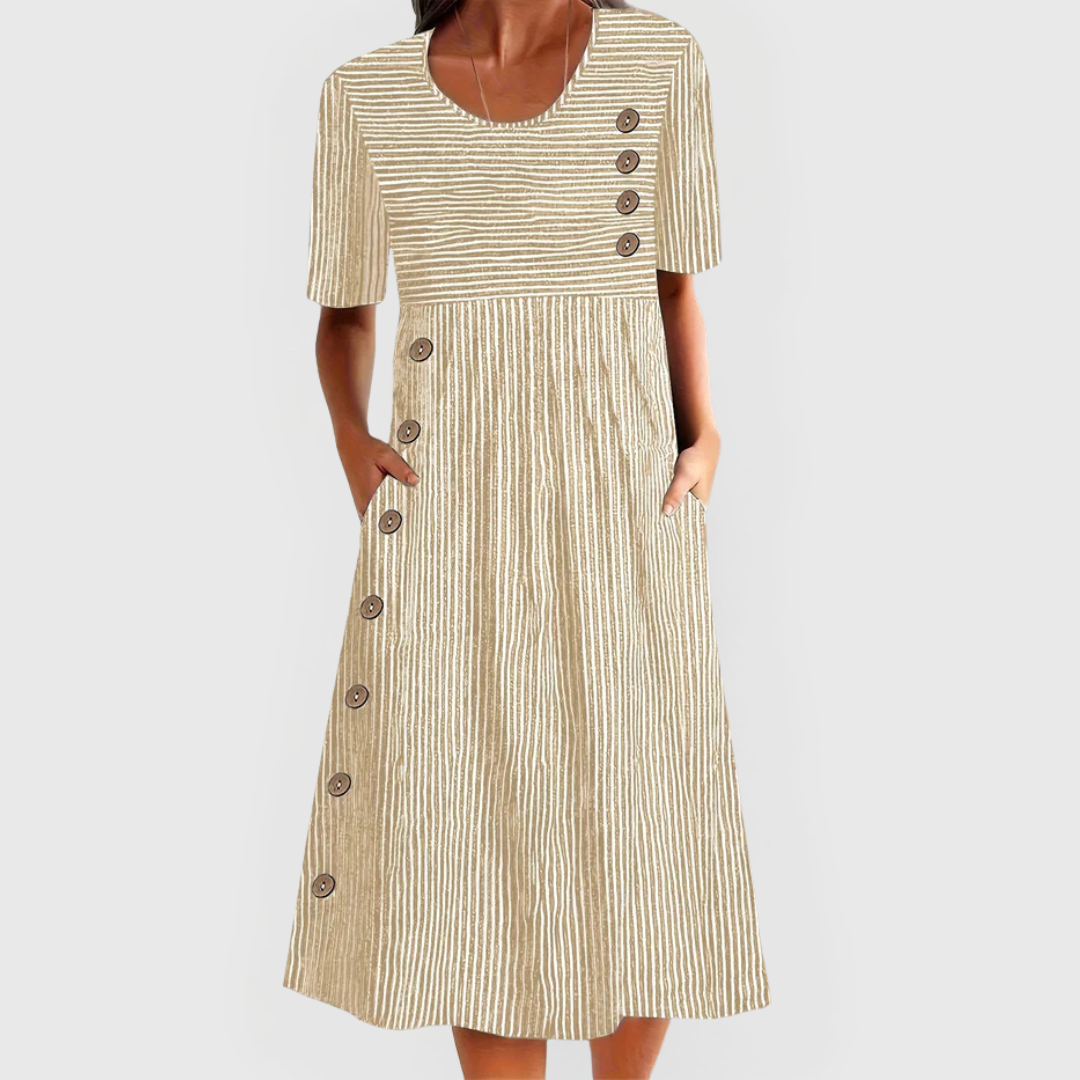 Ellington | Striped Midi Dress