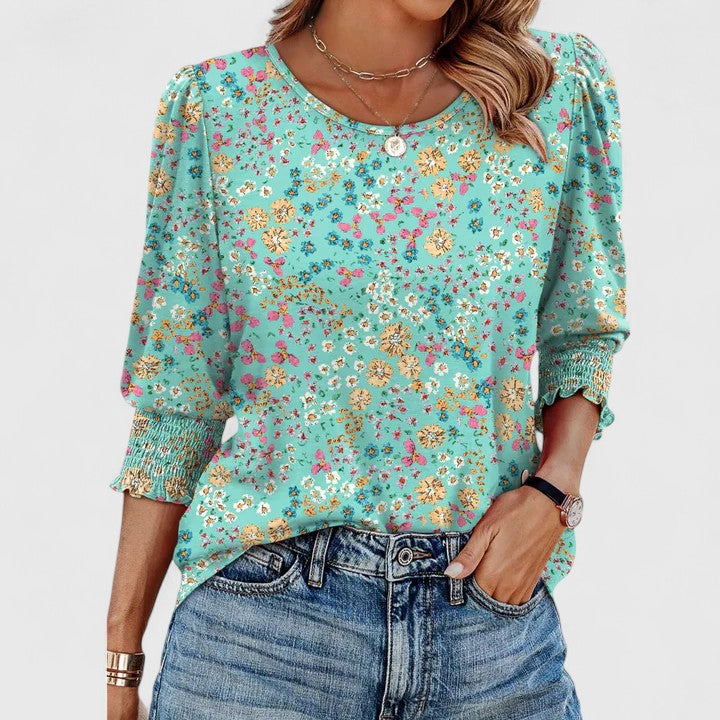 Ellington | Elegant Smocked Top