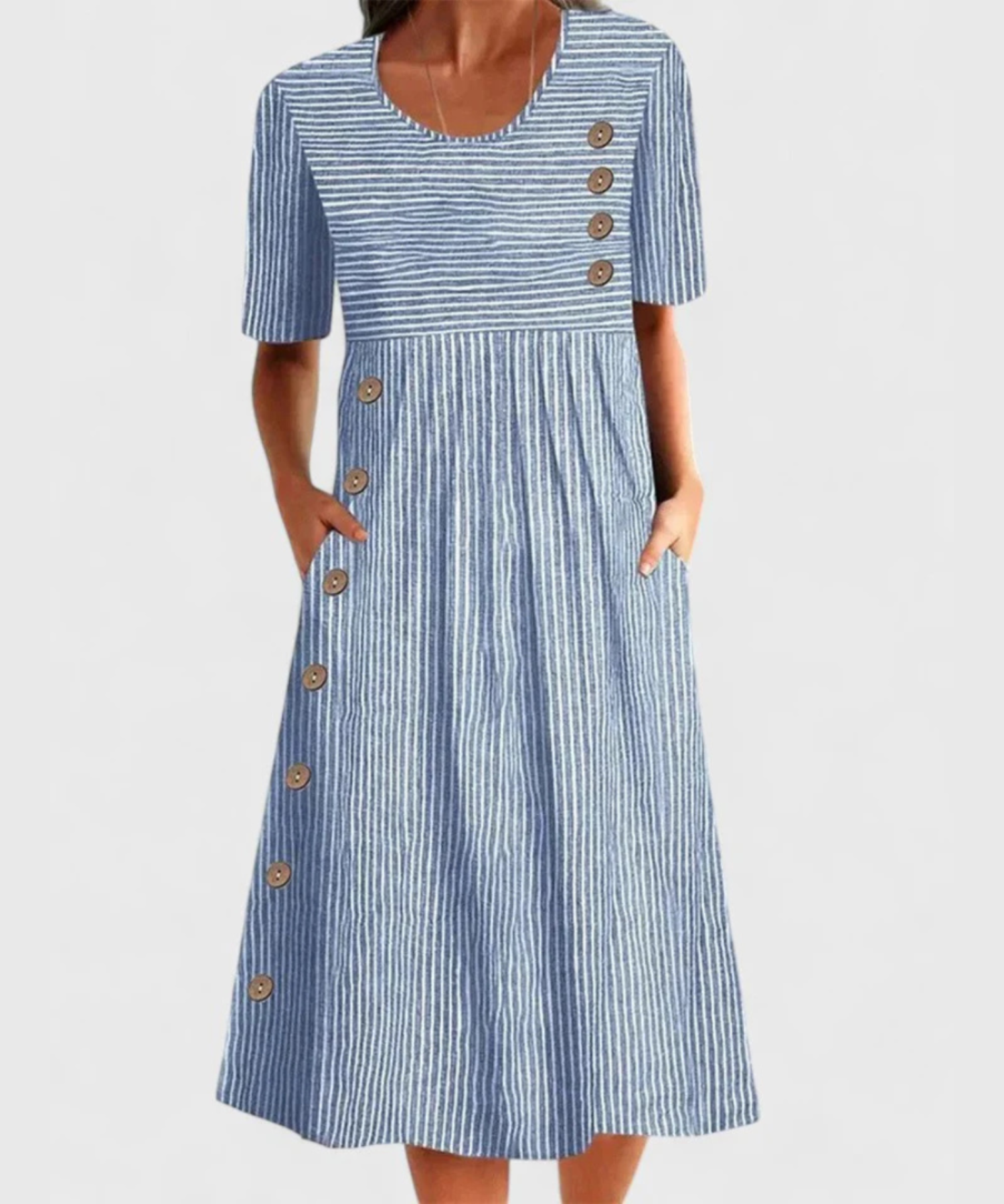 Ellington | Striped Midi Dress